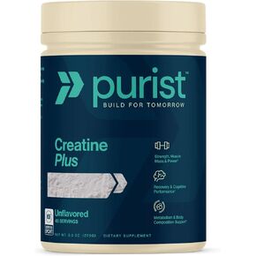 PURIST Protein Creapure Creatine Plus Monohydrate | Workout Powder Supplement | Women Men Muscle Strength Energy Recovery | Clean Nutrition | NSF Certified | Contains Sugar Free Stevia (Unflavored) in Saudi Arabia