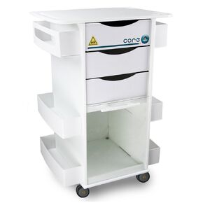عربة تخزين TrippNT 51728 من البولي إيثيلين MRI Core DX، عرض 23 بوصة × ارتفاع 33 بوصة × عمق 19 بوصة، 6 أرفف in Kuwait