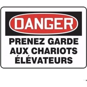 BILINGUAL FRENCH SIGN TRAFFIC, Mfr: FRMVHR123VA-A in Kuwait