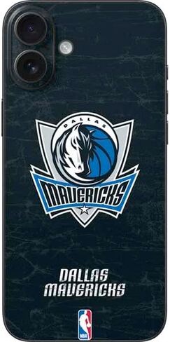 ملصق هاتف Skinit متوافق مع iPhone 16 Plus - تصميم كلاسيكي من الخشب الصلب مرخص رسميًا من NBA Dallas Mavericks in Saudi Arabia