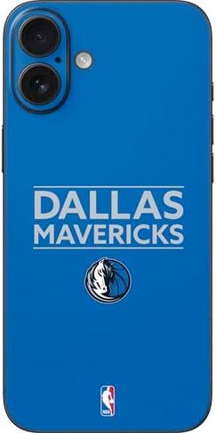 ملصق هاتف Skinit متوافق مع iPhone 16 Plus - تصميم كلاسيكي من الخشب الصلب مرخص رسميًا من NBA Dallas Mavericks in Saudi Arabia