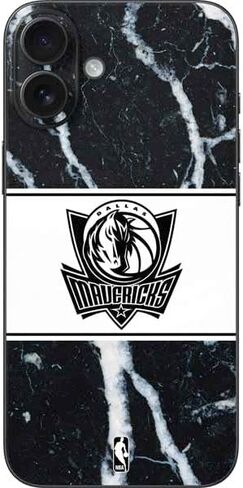 ملصق هاتف Skinit متوافق مع iPhone 16 Plus - تصميم كلاسيكي من الخشب الصلب مرخص رسميًا من NBA Dallas Mavericks in Saudi Arabia