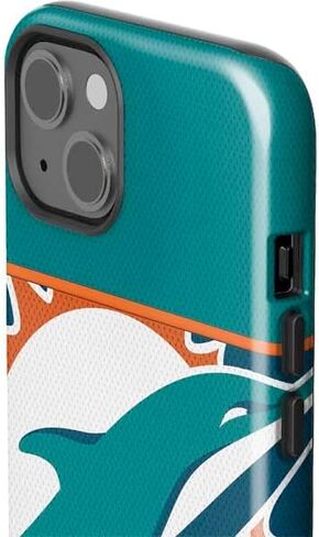 Skinit Impact Phone Case Compatible with iPhone 14 Plus - Officially Licensed NFL Miami Dolphins Zone Block Design in Saudi Arabia