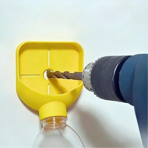 1 Pack Drilling Dust Collector, Multi-Functional Drill Chip Collection Box, Reusable Drill Dust Catcher for Electric Drills, Wall Drilling Dust Collection Tool (Yellow) in Saudi Arabia