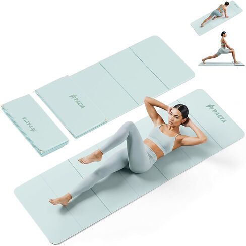 بساط يوجا قابل للطي من بايتا، بساط لياقة بدنية TPE معتمد من SGS، بساط تمرين خفيف الوزن مع سطح غير قابل للانزلاق، بساط بيلاتيس محمول لليوجا والبيلاتيس وتمارين الجسم بالكامل in Kuwait