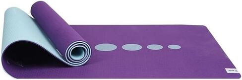Yoga Mat - Premium 6mm Print Reversible Extra Thick and Large Non Slip Exercise & Fitness Mat for All Types of Yoga, Pilates & Floor Workouts (72" x 24" x 6mm Thick) Amethyst Lotus in Saudi Arabia