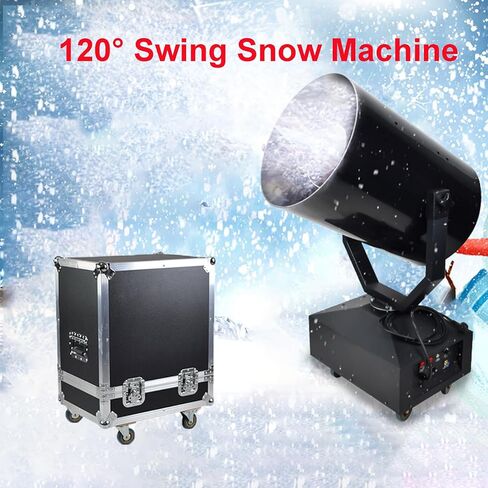 3000W Large Snow Machine, 120° Swing Snow Machine, Remote Control Snow Machine, Suitable for Christmas Party Stage in Saudi Arabia