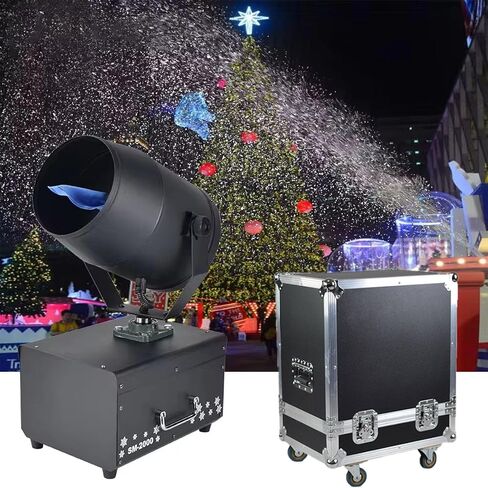 2000W Moving Head Snow Machine, Outdoor Snow Machine, Spray Distance, Suitable for Christmas Wedding Party Stage in Saudi Arabia