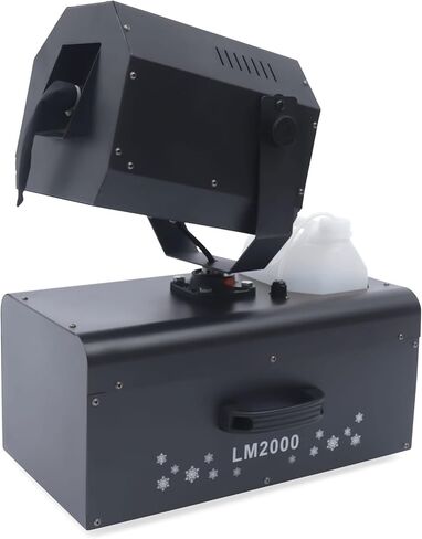 2000W Stage Snowflake Maker, 90°shaking Head Snow Machine with Remote Control, High Output Fake Snow Machine for Parties, Stage Decorations and Weddings in Kuwait