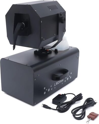 2000W Stage Snowflake Maker, 90°shaking Head Snow Machine with Remote Control, High Output Fake Snow Machine for Parties, Stage Decorations and Weddings in Kuwait