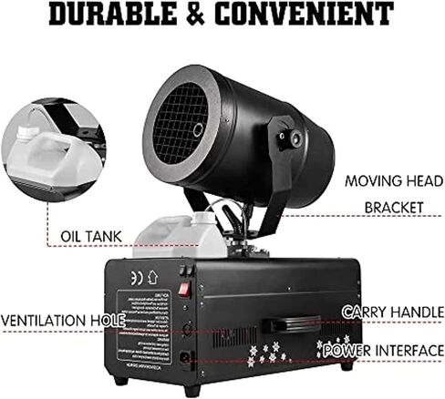 2000W Shaking Snow Machine, Stage Simulation Snow Machine, Snowflake Size Adjustable, Suitable for DJ Parties, Christmas, Weddings in Saudi Arabia