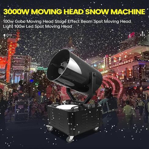 3000W Large Snow Machine, 120° Swing Snow Machine, 15m Spraying Distance, Smart Swing, Christmas Party Stage in Saudi Arabia