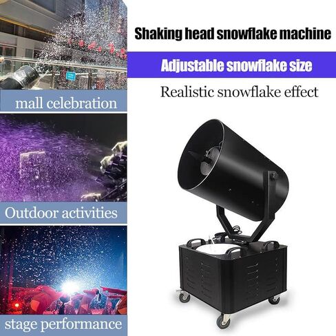 3000W Large Snow Machine, 120° Swing Snow Machine, 15m Spraying Distance, Smart Swing, Christmas Party Stage in Saudi Arabia