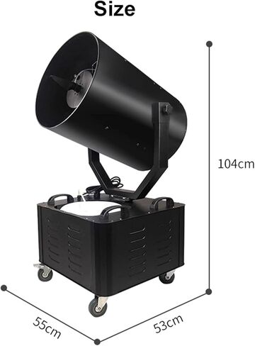 3000W Large Snow Machine, 120° Swing Snow Machine, 15m Spraying Distance, Smart Swing, Christmas Party Stage in Saudi Arabia