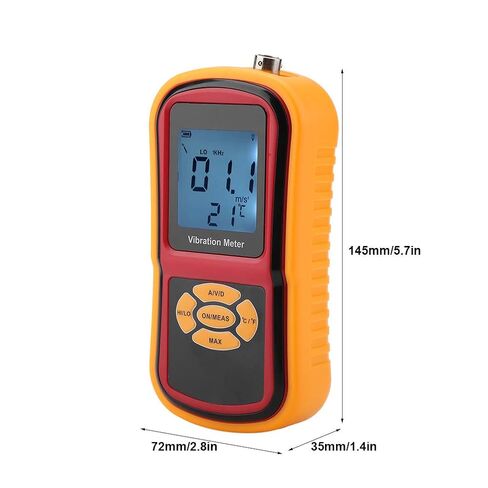 GM63B Portable LCD Display Digital Vibration Meter with Probe 0-40 Handheld Tool for Monito Vibration S Accurate and Urement Device for Industrial Use in Saudi Arabia