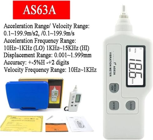 AS63A Handheld Vibration Meter Digital Screen Vibration Tester in Saudi Arabia
