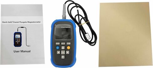 3-Axis Fluxgate Magnetometer Surface Weak Magnetic Field Tester Triaxial Fluxgate Magnetometer With Class 2 Range 0~100μT Resolution 10nT USB Interface μT mG Unit Switch Triaxial Fluxgate Sensor in Saudi Arabia