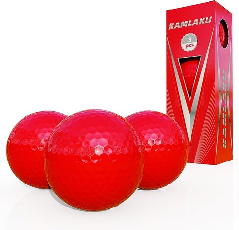 Blank Colored Golf Balls No Logo No Markings High Visibility Easy to Find 2-Piece Distance Golf Balls for Practice Long Distance and High Launch Performance 3 Pcs/12 Pcs in Saudi Arabia
