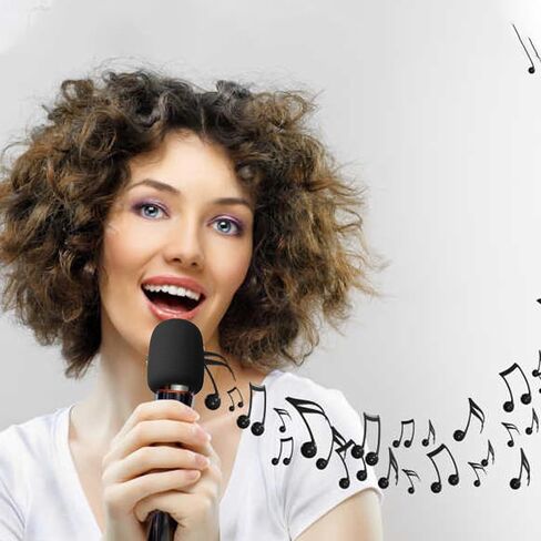 4Pcs Mic Covers for Microphones,Microphone Covers Foam Compatible with PartyBox Wireless Mic System,Windscreen Pop Filter for Live Singing & Karaoke(Microphone is not included） (black) in Saudi Arabia