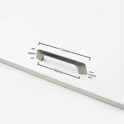Silver Furniture Handle for Drawer Kitchen Cabinets Home Hardware Handles 1Pcs(006-Silver-C96mm) in Saudi Arabia