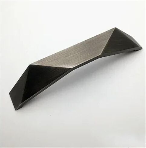 Simple Golden Gray Black Cabinet Door Drawer Pulls Cupboard Furniture Handles Hardware 1Pcs(Gun Black 128mm) in Saudi Arabia
