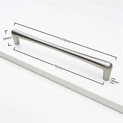 Silver Furniture Handle for Drawer Kitchen Cabinets Home Hardware Handles 1Pcs(003-Silver-C192mm) in Saudi Arabia