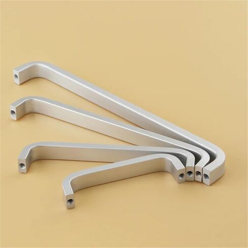 4/6/8/10/12 Inches Aluminum Handles Kitchen Door Cabinet Straight Handle Furniture Hardware 1Pcs(192mm Solid) in Saudi Arabia