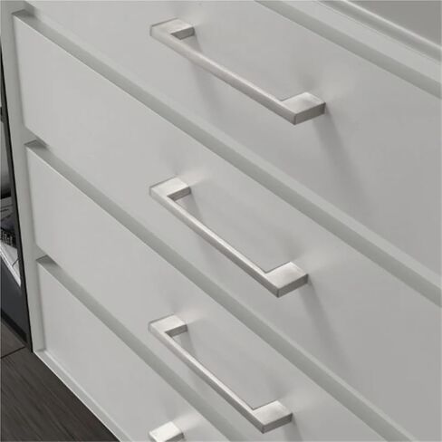Cabinets Handles Black Silver Kitchen Furniture Drawer Cabinet Pulls Clothes Wardrobes 1Pcs(Black-C192mm) in Saudi Arabia