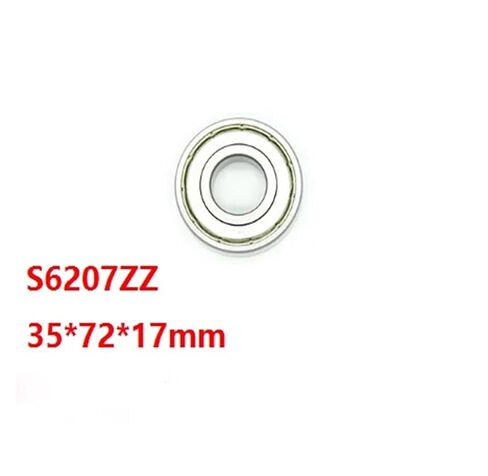 4pcs/lot S6207ZZ S6207 ZZ 35x72x17mm Stainless Steel Double Cover Bearings Deep Groove Ball Bearing 35 * 72 17mm 6207 6207ZZ in Saudi Arabia