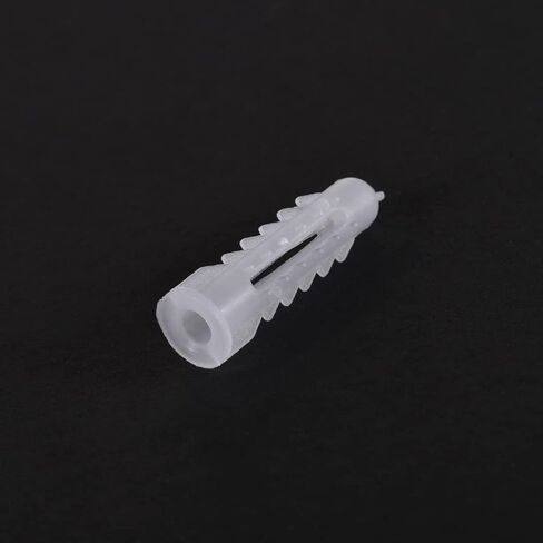 concrete tube, 100pcs 9mmx30mm Plastic Expansion Pipe Column Concrete Anchor Wall Plug White for Home Garden DIY Application in Saudi Arabia