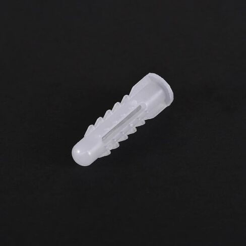 concrete tube, 100pcs 9mmx30mm Plastic Expansion Pipe Column Concrete Anchor Wall Plug White for Home Garden DIY Application in Saudi Arabia