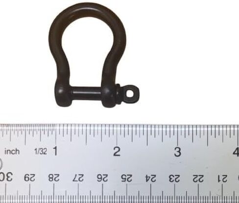 الولايات المتحدة الفولاذ المقاوم للصدأ الأسود الفولاذ المقاوم للصدأ 316 مزورة القوس القيد 1/4 "(6mm) الصف البحرية in Kuwait