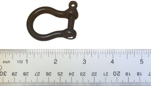 الولايات المتحدة الفولاذ المقاوم للصدأ الأسود الفولاذ المقاوم للصدأ 316 مزورة القوس القيد 1/4 "(6mm) الصف البحرية in Kuwait