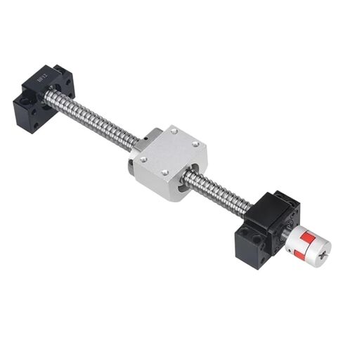 Linear Motion Ball Screw Machine Parts Ball Screw Double Nut DFU1605 EKEF12 Ball Screw Set Length 150mm-1000mm End Processing Coupler Nut for Stepper Servo Motor(650mm) in Kuwait