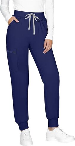 سروال سكراب للنساء - حزام خصر لليوجا مع 3 جيوب، سكراب الركض للنساء، مطاط ناعم، قماش خفيف الوزن in Kuwait