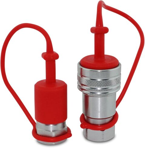 Ag ISO 5675 Hydraulic Quick Connect Tractor Couplers, (7/8"-14) O-Ring Boss, Poppet Pioneer Style w/Dust Caps in Saudi Arabia