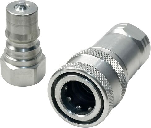 Replacement for Kubota 7J612-66323 K2581-66220 Hydraulic Quick Coupler Set, 1/4" NPT Thread, Male & Female Coupler, Fit for BX B L Series Tractors in Saudi Arabia
