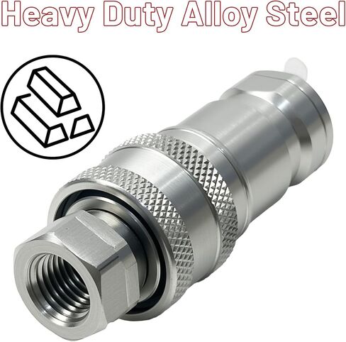 Replacement for Kubota 7J612-66323 K2581-66220 Hydraulic Quick Coupler Set, 1/4" NPT Thread, Male & Female Coupler, Fit for BX B L Series Tractors in Saudi Arabia