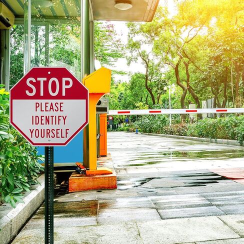 SmartSign Custom STOP Sign 18"x18" 3M Laminated EG Reflective 80 mil Aluminum, Personalized Metal Sign for Outdoor, Parking Lots, Gate, Garages, USA-Made in Saudi Arabia