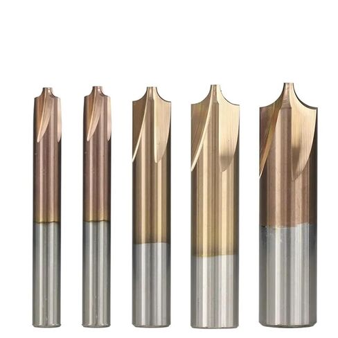 1 قطعة مطحنة نهاية التقريب الزاوية R0.5-R5.0 مطحنة نهاية الشطب الزاوية التقريب كربيد نهاية قاطعة المطحنة CNC راوتر بت (R0.5xD4x50L) in Kuwait