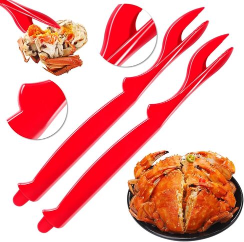 6Pcs Crab Legs Crackers - Crackers Picks Tools Set for Lobster, Crab, Crawfish, Prawns, Shrimp, Easy Opener Shellfish picks knife, Seafood Tools in Saudi Arabia