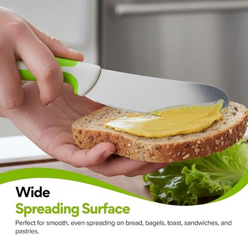 Performore Sandwich Knife – 4" Stainless Steel Blade, 1.5" Wide, 1.2mm Thick – Serrated Kitchen Knife for Sandwiches, Spreading & Slicing – Durable Bread, Bagel & Deli Knife in Saudi Arabia
