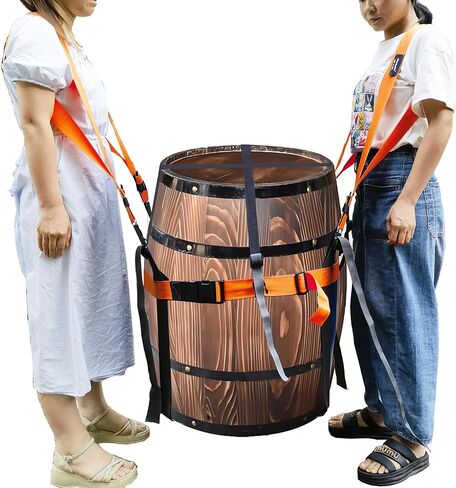 أشرطة حمل للأسطوانة أو الأشكال الأخرى، سخانات/خزانات المياه المتحركة، براميل النبيذ/الويسكي وبراميل سعة 55 جالونًا، صندوق، ثلاجات، غسالات، نظام كتف قابل للتعديل لشخصين in Kuwait