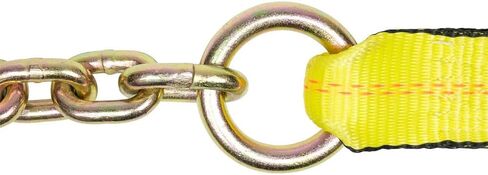 منتجات Mytee 4 عبوات 2 × 18 بوصة حزام ربط بديل مع امتداد سلسلة لمجموعات ربط 8 نقاط، 4000 رطل WLL | حزام بديل عالي التحمل 8 نقاط ربط لمقطورة السيارة in Kuwait