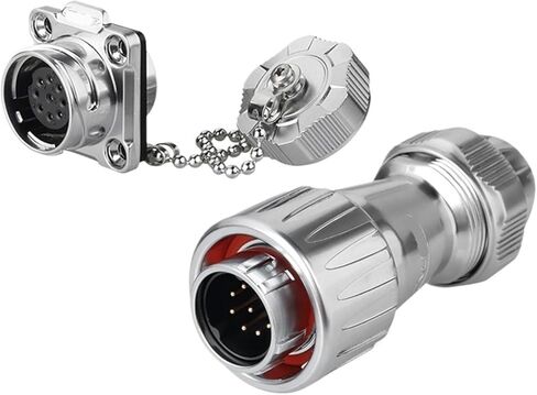 DZ-20 aviation with four holes for partition, 3-core high and low temperature resistant metal cover, 2-12-core solar car connector(5 core) in Saudi Arabia