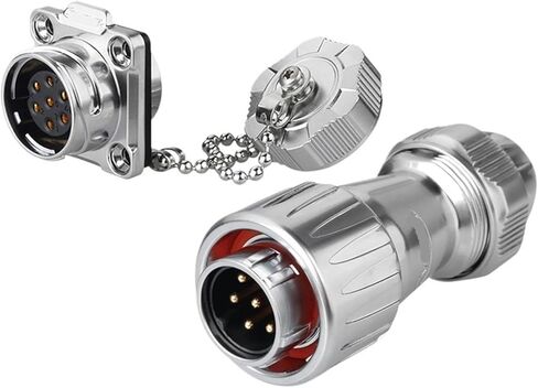 DZ-20 aviation with four holes for partition, 3-core high and low temperature resistant metal cover, 2-12-core solar car connector(5 core) in Saudi Arabia
