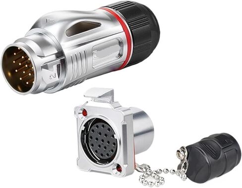 Aviation 19-pin BD24 male and female industrial connector waterproof connector(Flange formal wear) in Kuwait