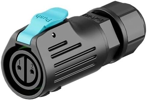 LP12 reverse soldering female 2/3/4/5/6/7/8 core LED lighting plastic waterproof connector(EW-LP12S-8P 3A) in Saudi Arabia