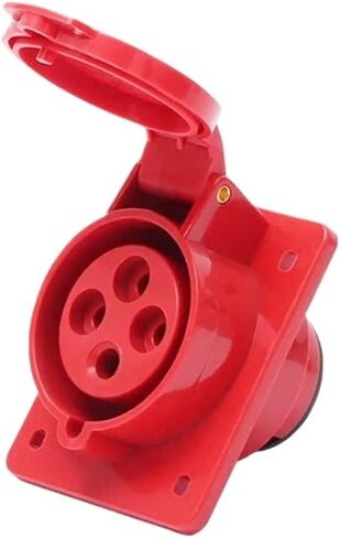 Concealed oblique socket 3 core 4 core 5 hole 16A32A waterproof aviation industry male and female docking three-phase electricity(3 core 16A inclined seat) in Saudi Arabia