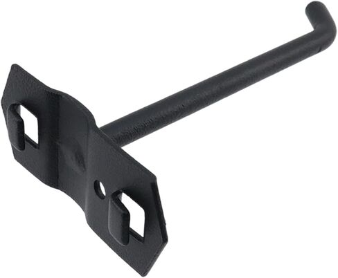 Pegboard Hooks Heavy Duty Metal Steel 3/8" Square Hole Peg Hooks Suitbale for 1.5" Spaced Pegboards Garage Wall Hooks for Organizing Tools in Home or Garage 4" Length Black- 4pcs in Saudi Arabia